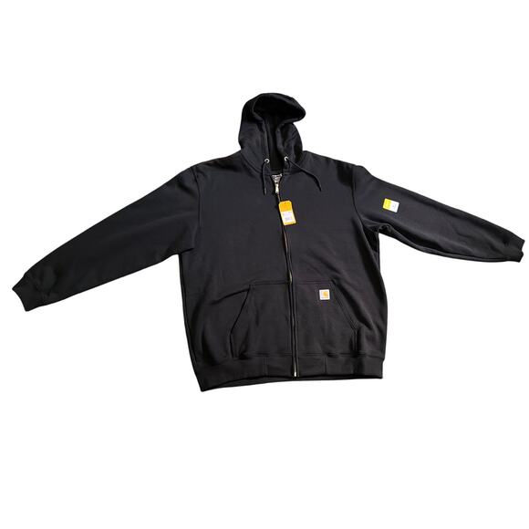 Carhartt Mens Loose Fit Midweight Full-Zip Sweatshirt, Black, X-Large US - Picture 1 of 4